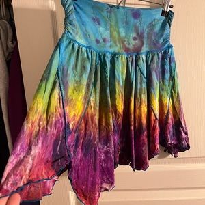 Festival fairy tie dye skirt